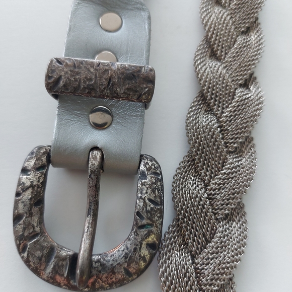 Vintage Silver tone Belt - Picture 1 of 10